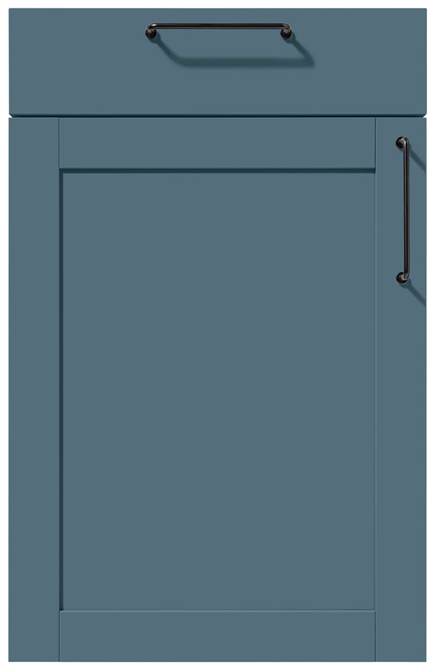 Newport Satin Stahlblau satin L295